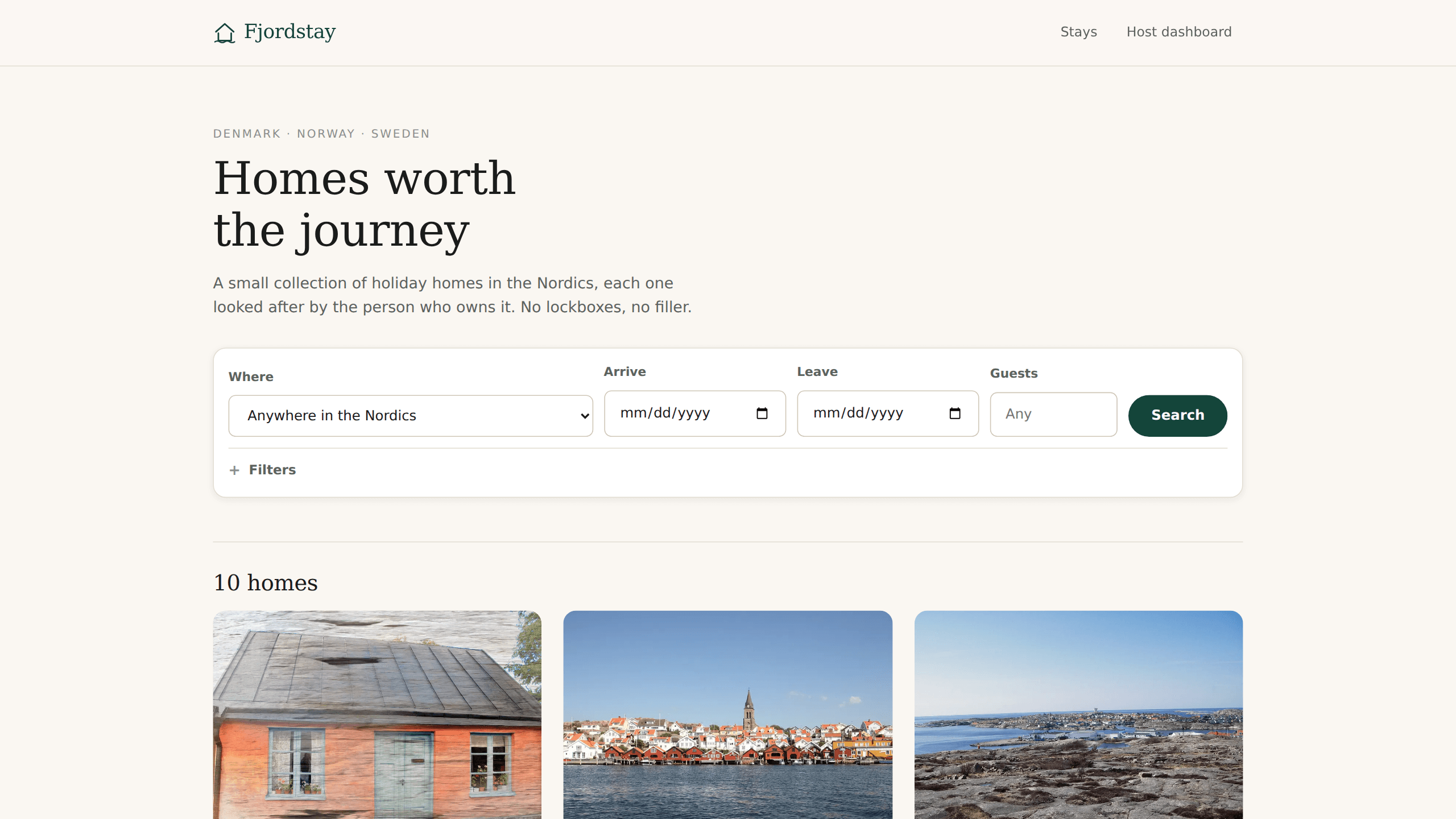Cover image for Fjordstay